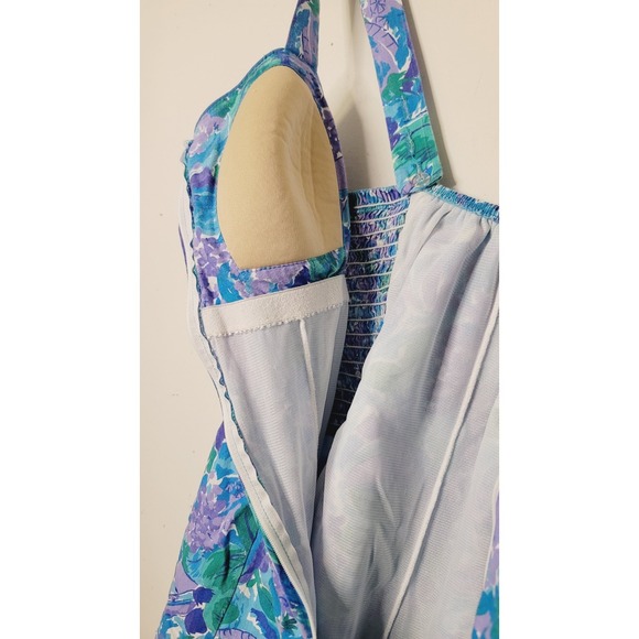 Vintage Ceeb Swim Romper Modest Swimsuit Size 12 Onepiece Swimsuit 80s 90s - Picture 6 of 7